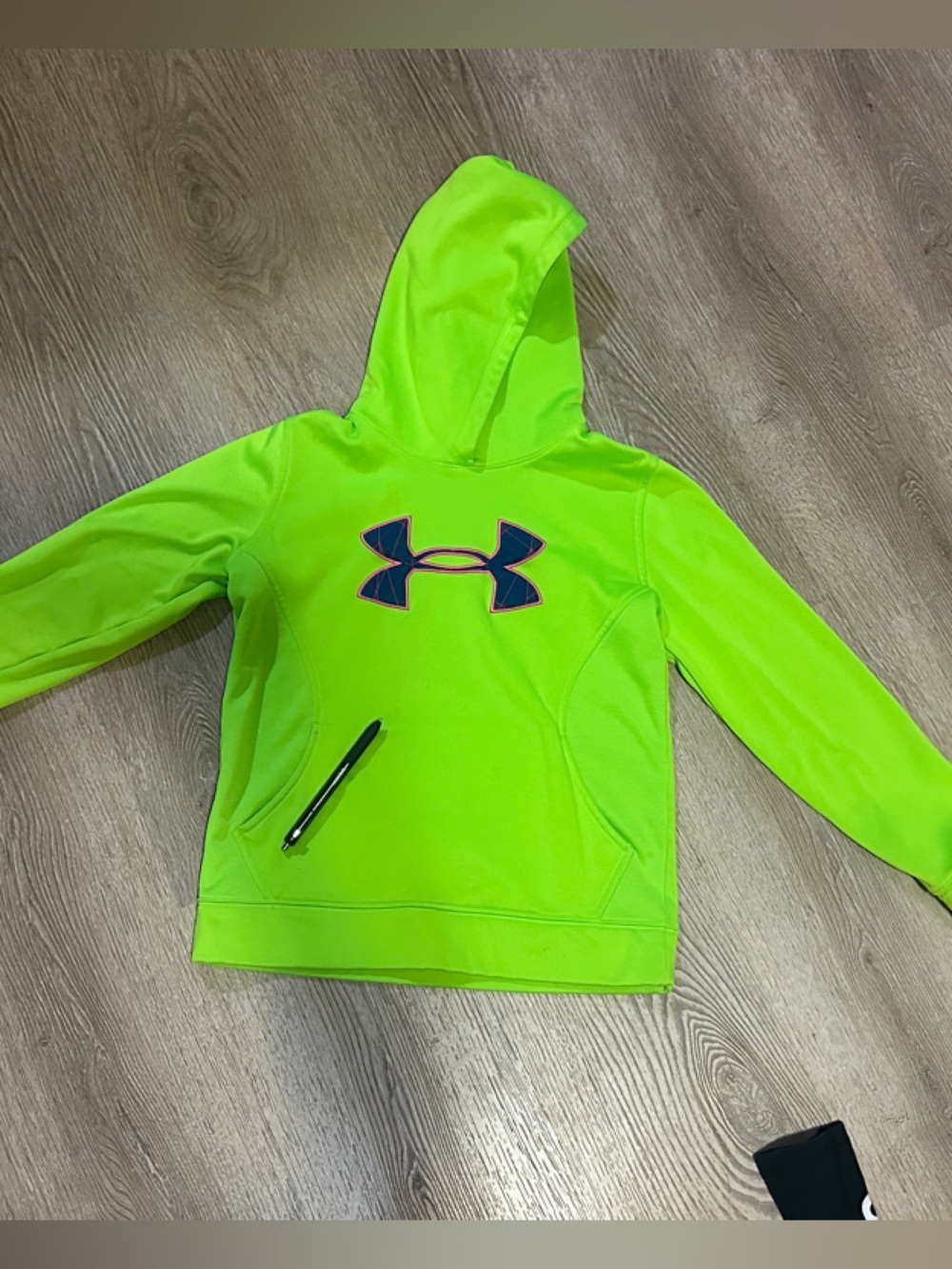 Under Armour Kids Neon Lime Puffer Hoodie